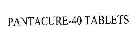 Pantacure-40 Tablets Device mark 1805921 Trademark
