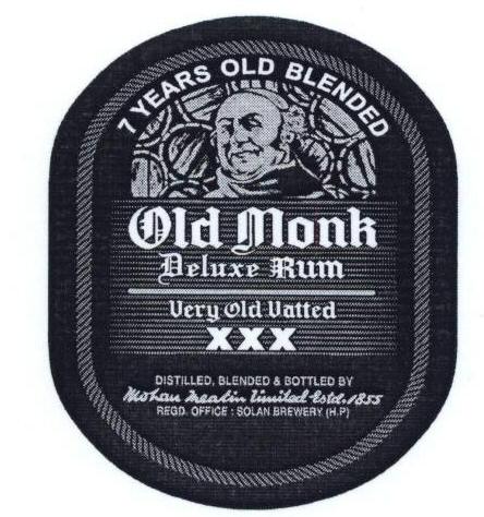 Old Monk Very Oil Vated With Label Device mark 1482634 Trademark