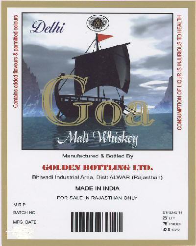 Goa Malt Whiskey Device mark 1708467 Trademark