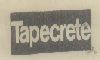 Tapecrete (label) Device mark 471218 Trademark