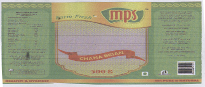 Mps Farm Fresh Chana Besan (device) Device mark 2186004 Trademark