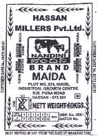 Nandini Brand, Maida Device mark 1943924 Trademark