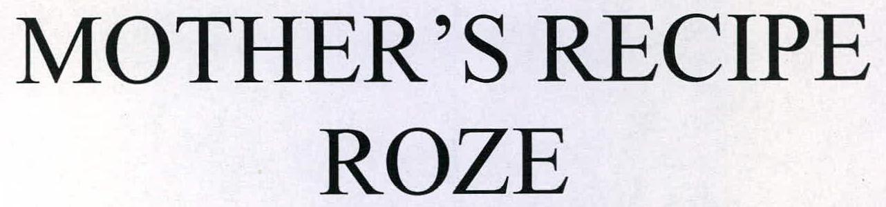 Mother's Recipe Roze Device mark 2275721 Trademark