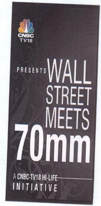 Wall Street Meets 70mm With Label Device mark 1675188 Trademark