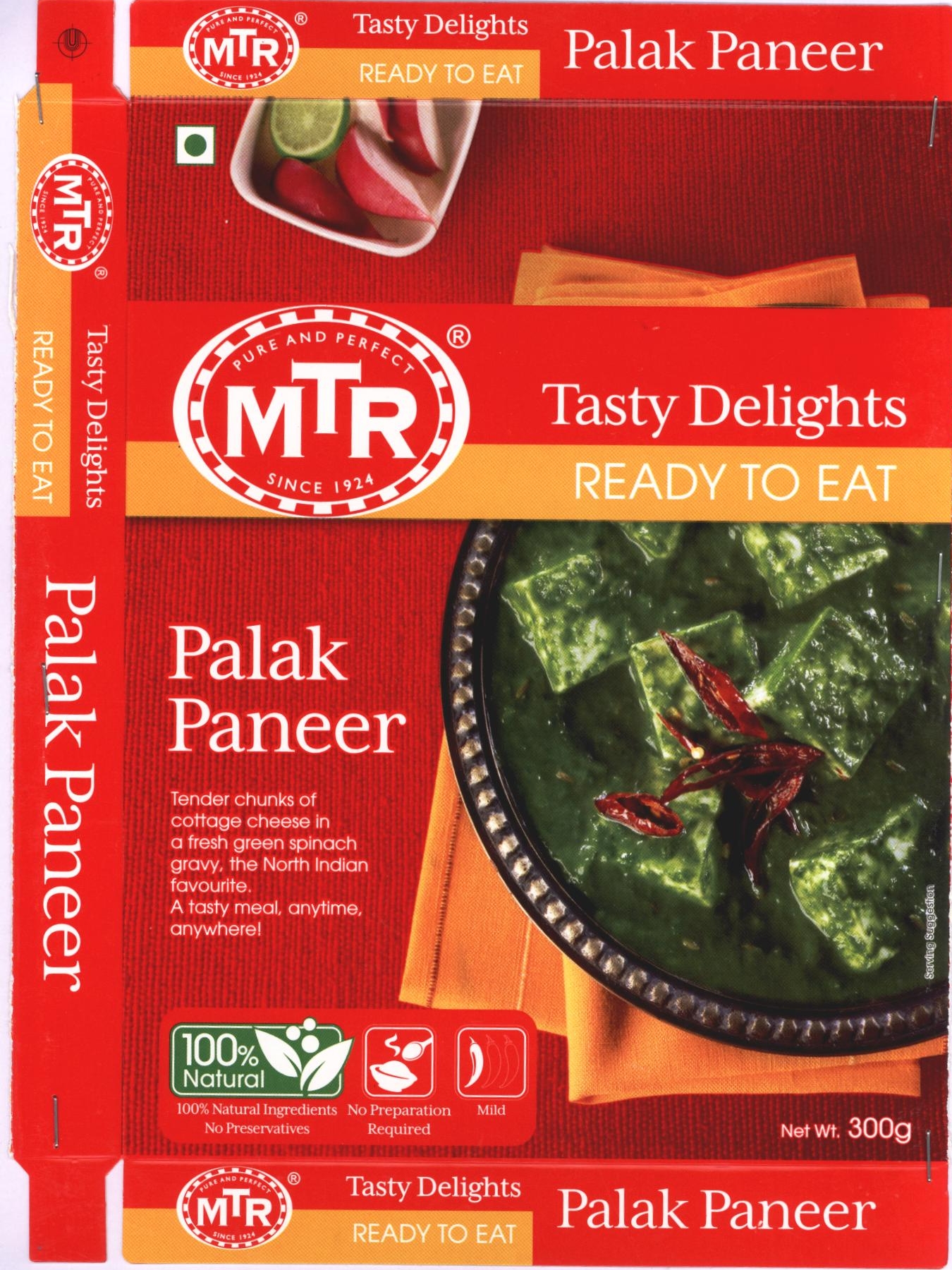 Tasty Delights Mtr Palak Paneer Device mark 2391490 Trademark