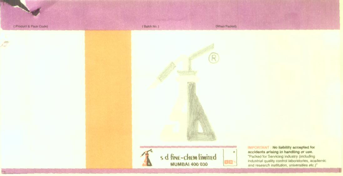 S D Fine-chem Limited (label) Device mark 1621022 Trademark