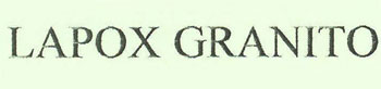 Lapox Granito Device mark 1790450 Trademark