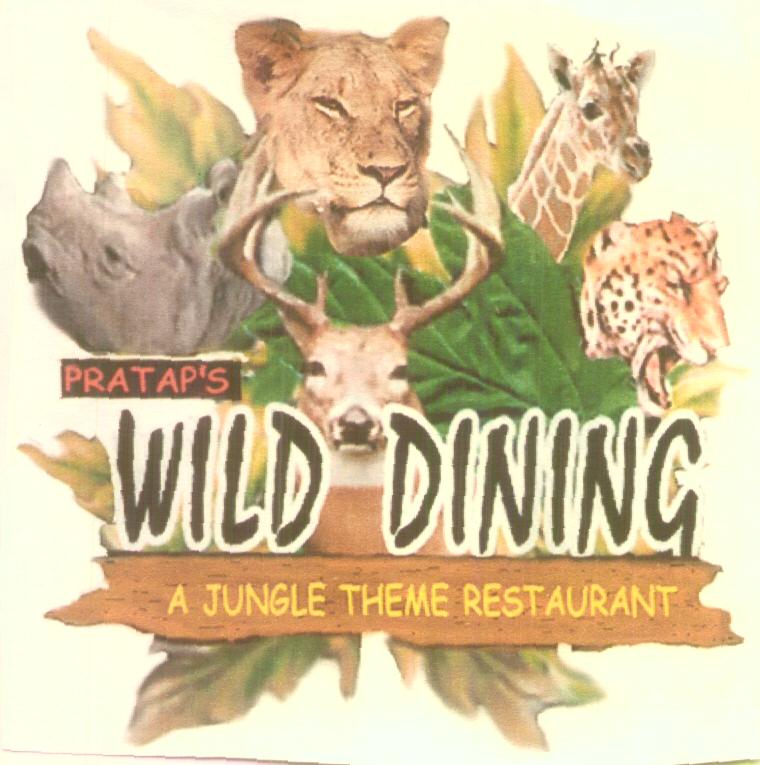 Pratap's Wild Dining (device Of Lion,rendiar, Giraf, Hippopotomas) Device mark 1602958 Trademark