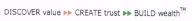 Discover Value Create Trust Build Wealth (device Of Arrowheads) Device mark 1496519 Trademark