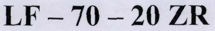 Lf - 70 - 20 Zr With Lable Device mark 1760775 Trademark
