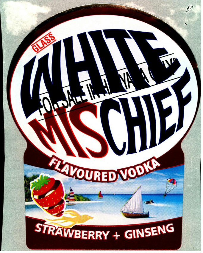 Glass White Mischief Flavoured Vodka Device mark 2145936 Trademark