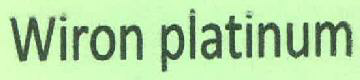 Wiron Platinum Device mark 2691045 Trademark