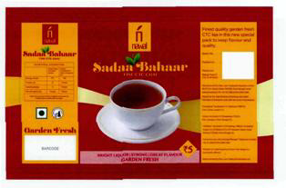 N Nawal Sadaa Bahaar (device Of Cup & Plate) Device mark 2597448 Trademark