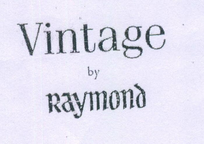 Vintage By Raymond Device mark 1233598 Trademark