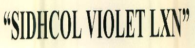 "sidhcol Violet Lxn" Device mark 2519584 Trademark