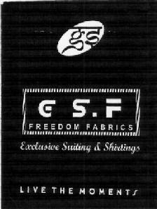 G S. F Fredom Fabrics (label) Device mark 2548738 Trademark