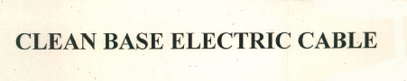 Clean Base Electric Cable Device mark 2680494 Trademark