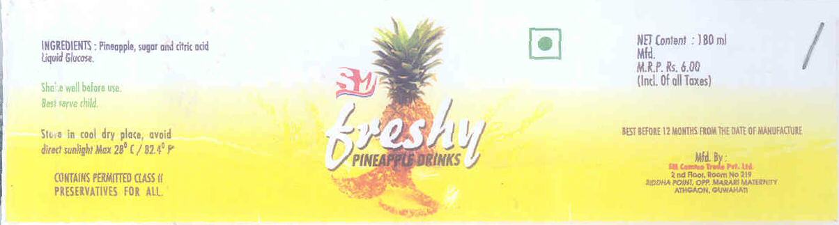 Sm Freshy (label) Device mark 1373676 Trademark