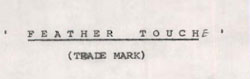 Feather Touche Device mark 854541 Trademark