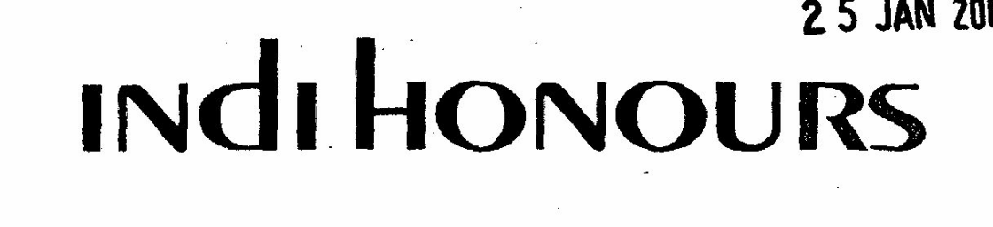 Indi Honours (label) Device mark 1416699 Trademark