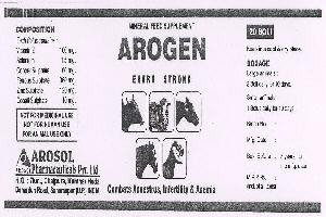 Arogen With Device Device mark 1633795 Trademark