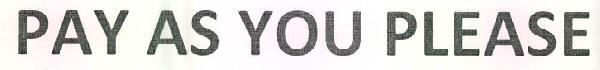 Pay As You Please Device mark 2633056 Trademark