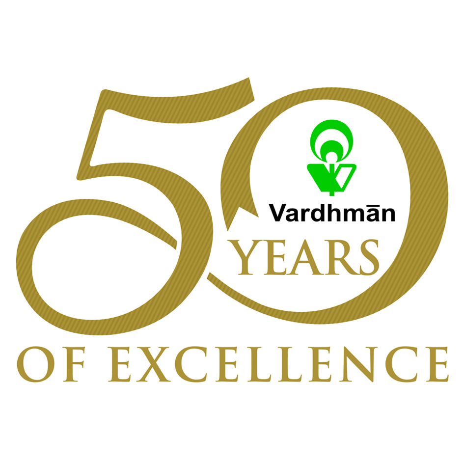 Vardhman 50 Years (logo) Device mark 2862835 Trademark