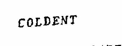 Coldent Device mark 1102283 Trademark