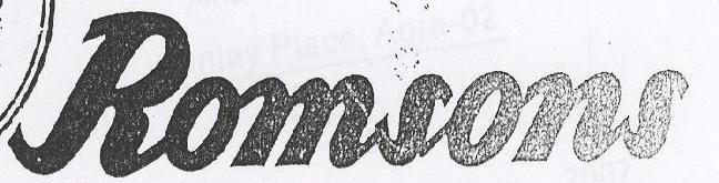 Romsons With Device Device mark 1223705 Trademark