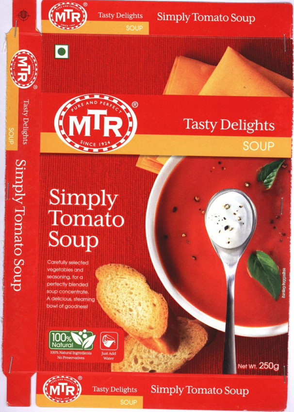 Tasty Delights Mtr Simply Tomato Soup Device mark 2391472 Trademark