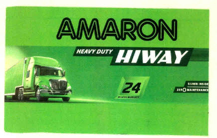 Amaron Heavy Duty Hiway 24 Device mark 2677218 Trademark