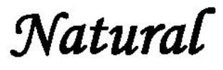 Natural (label) Device mark 2238401 Trademark