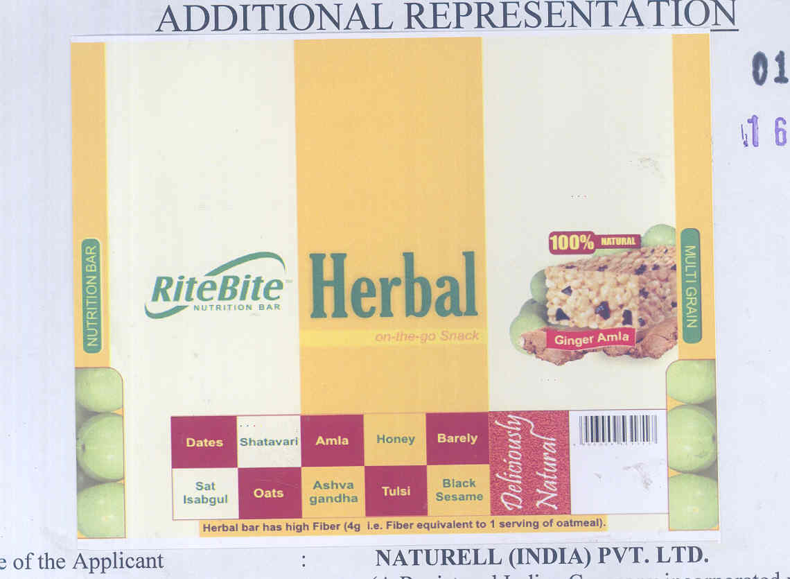 Herbal (label) Device mark 1774701 Trademark