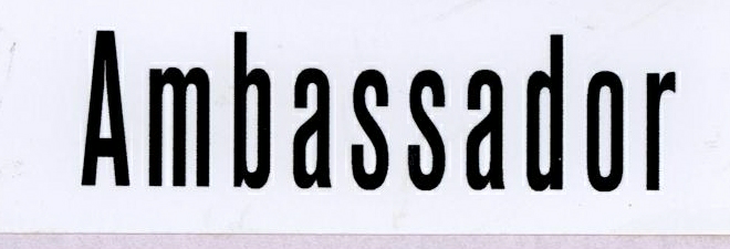 Ambassador ( Label ) Device mark 1776608 Trademark