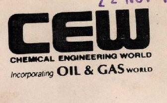 Cew Chemical Engineering World Device mark 687755 Trademark