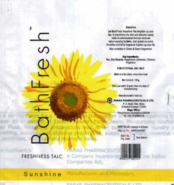 Bath Fresh (device) Device mark 1546374 Trademark