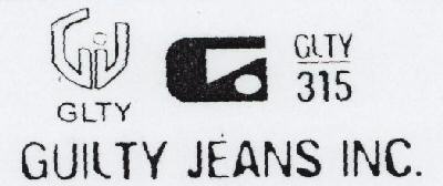 Guilty Jeans Inc. (label) Device mark 1569626 Trademark