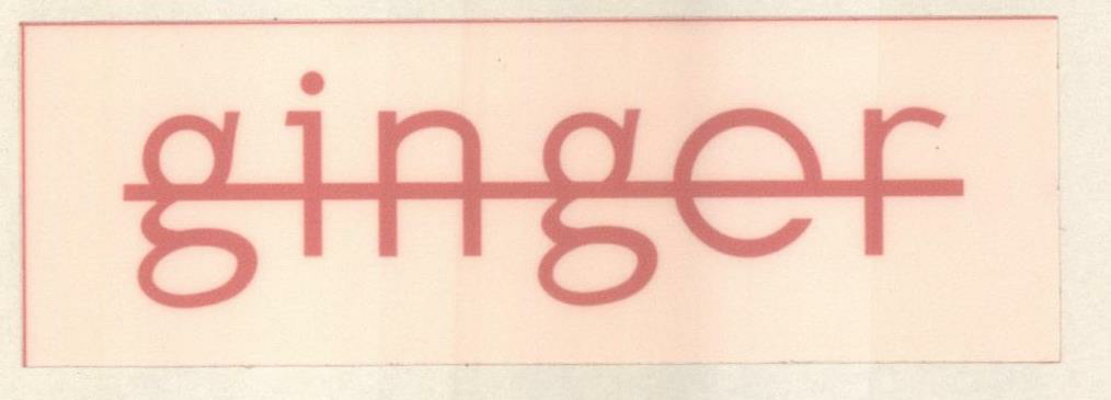 Ginger ( Label) Device mark 1324691 Trademark