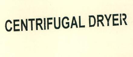 Centrifugal Dryer Device mark 2710122 Trademark