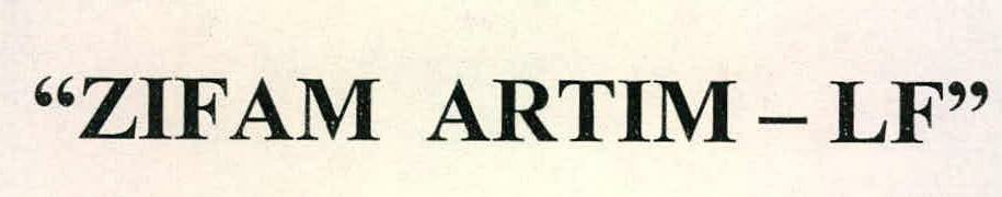 "zifam Artim - Lf" Device mark 2085837 Trademark