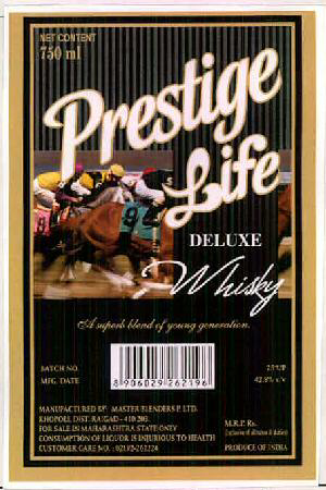 Prestige Life Deluxe Whisky Device mark 2447213 Trademark
