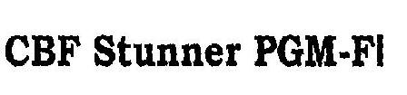 Cbf Stunner Pgm Device mark 1807603 Trademark