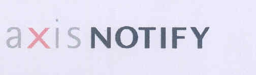 Axis Notify (device) Device mark 1746820 Trademark