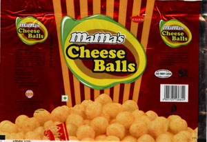 Mama's Cheese Balls ( Lable ) Device mark 1471379 Trademark