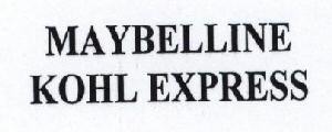 Maybelline Kohl Express Device mark 1598058 Trademark