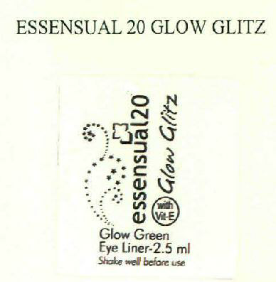 Essensual 20 Glow Glitz (label) Device mark 2537454 Trademark