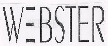 Webster ( With Lable) Device mark 1609385 Trademark