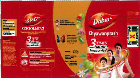 Dabur Chyawanprash (label) Device mark 2505522 Trademark