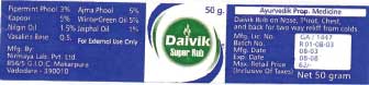 Daivik [label] Device mark 1250825 Trademark