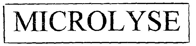Microlyse (label) Device mark 1406854 Trademark